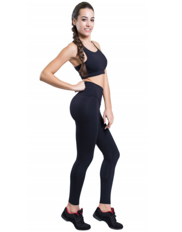 Mallas Vientre Plano Apple Skin "Black"