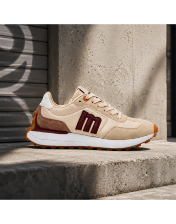 Zapatillas Mustang  Zinc "Abatany Crema"