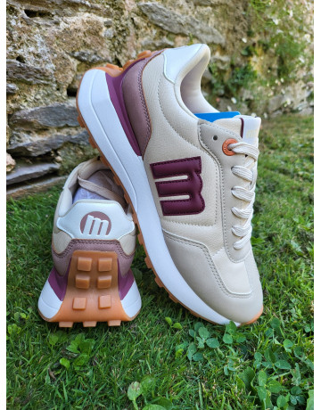Zapatillas Mustang  Zinc "Abatany Crema"