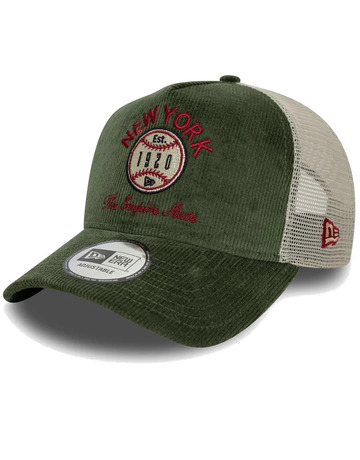 New Era Cord Graphic 9FORTY A-Frame Trucker Cap "Dark Green "