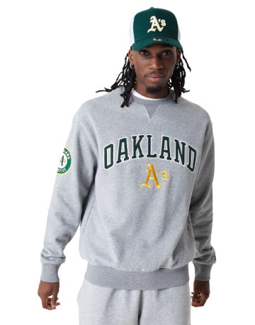 Sudadera con Cuello Redondo New Era MLB Oakland Athletics Large Logo