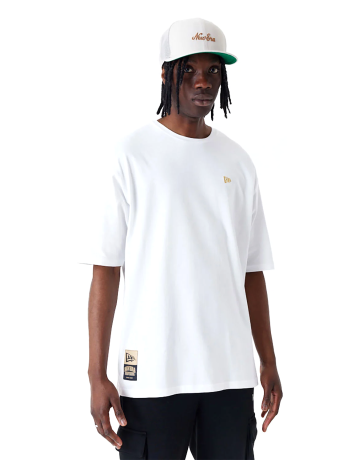 New Era NY Sticker Oversized T-Shirt "White "