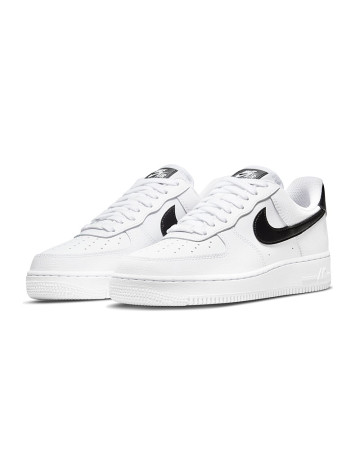 Nike Air Force 1 Low '07 White Black Pebbled Leather