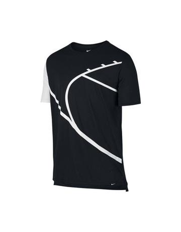 Nike Camiseta Court Graphic (010/black/white)