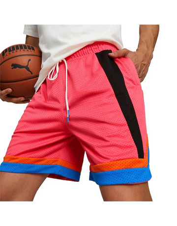 Puma Basketball LaMelo One stripe Short "Hot Coral"