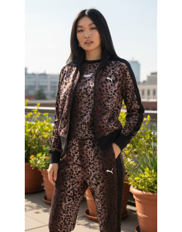 Puma Chaqueta  T7 LEO LUXE AOP Track  "Black"