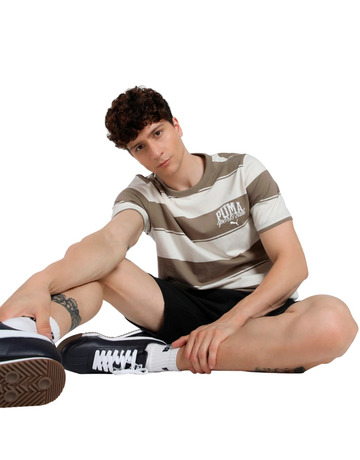 Añadir a la cesta PUMA CLASS Striped Tee "Totally Taupe" PUMA CLASS Striped Tee "Totally Taupe"