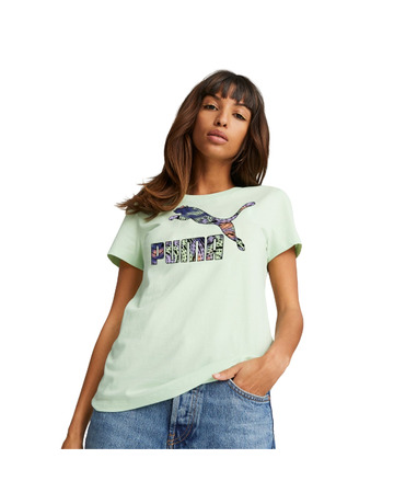 Puma CLASSICS Logo Infill Tee "Light Mint"