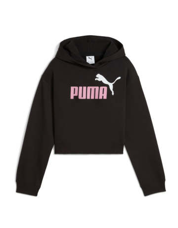 Puma ESS 2 COLOR Logo Hoodie "Black-Poised Pink"