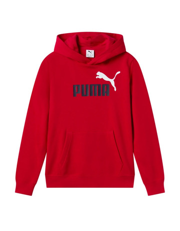 Puma ESS 2 COLOR No.1 Logo Hoodie TR B "For All Time Red"