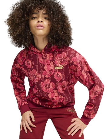 Puma ESS+ Class Act AOP Hoodie FL "Red"