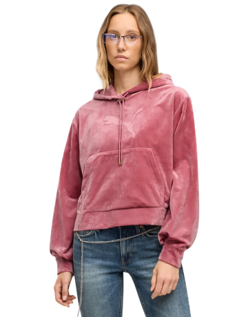 Sudadera Puma ESS ELEVATED Standard Velour "Dusky Rosewood"