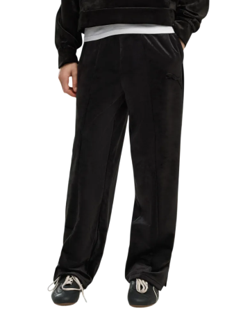 Pantalòn Recto Puma ESS ELEVATED Velour Straight "Black"