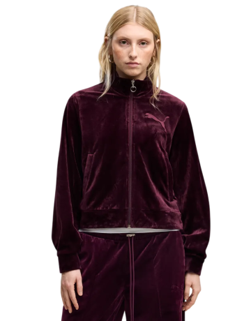 Chaqueta Puma ESS ELEVATED Velour "Ruby Noir"