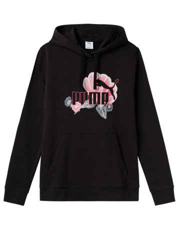 Puma ESS+ Floreal Big Logo Hoodie TR "Black"