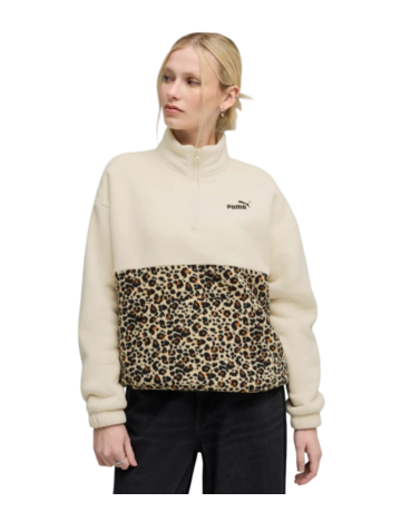 Puma ESS GRAPHIC Animal Relaxed Half-Zip Crew "Alpine Snow"