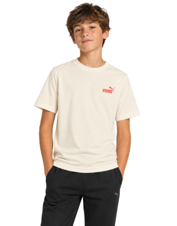 Camiseta Niño Puma ESS LOGO LAB Brand Back Graphic B "Alpine Snow"