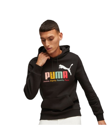 Puma ESS+ Multicolor Hoodie FL "Black"