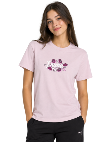 Camiseta Niña Puma ESS NATURE 2.0 Graphic G "Misty Pink"