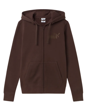 Sudadera Puma ESS+ RHINESTONE FZ FL​ "ChocolateFondue"