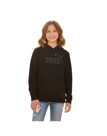 Sudadera Niña Puma ESS Rhinestone TR G "Black"