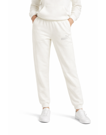 Pantalón Puma ESS Rhinestone LOGO  TR "White"