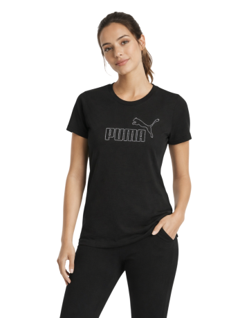 Camiseta mujer Puma ESS Rhinestone "Black"