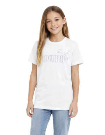 Camiseta Puma ESS Rhinestone T G "White"