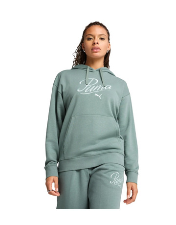 Puma ESS SCRIPT Comfort Hoodie TR "Green Moon"