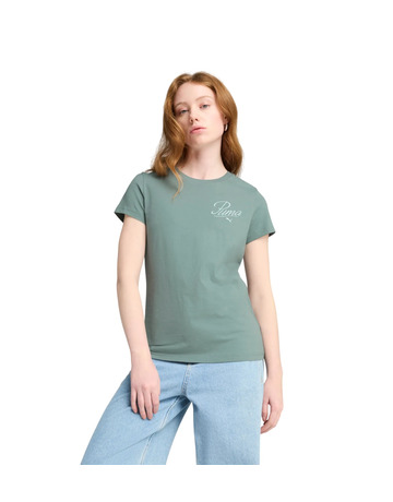 Puma ESS SCRIPT Tee "Green Moon"