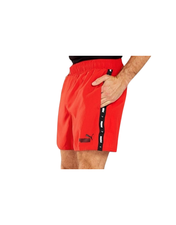 Puma ESS+ Tape Woven Shorts "High Risk Red"