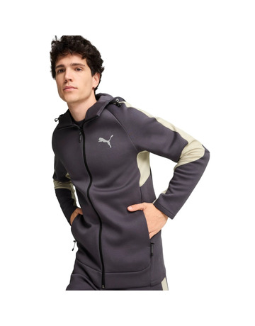 Puma EVOSTRIPE Full-Zip Hoodie DK "Galactic Gray"