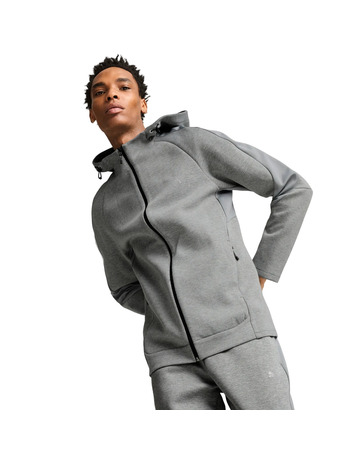 Puma EVOSTRIPE Full-Zip Hoodie DK "Medium Gray Heather"