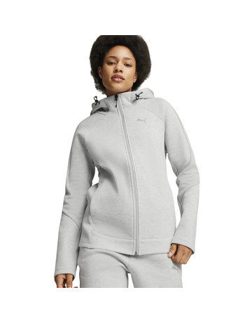 Puma EVOSTRIPE Full-Zip Hoodie  "Light Gray Heather"