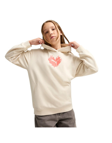 Puma FLAMING LOVE Hoodie TR G "Alpine Snow"