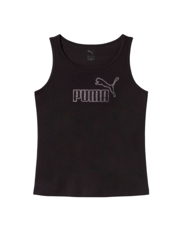 Camiseta Niña  Puma ESS Logo Tank Rhinestone G "Black"