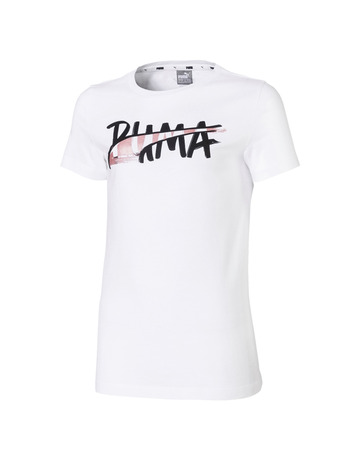 Puma Girls Alpha Logo Tee