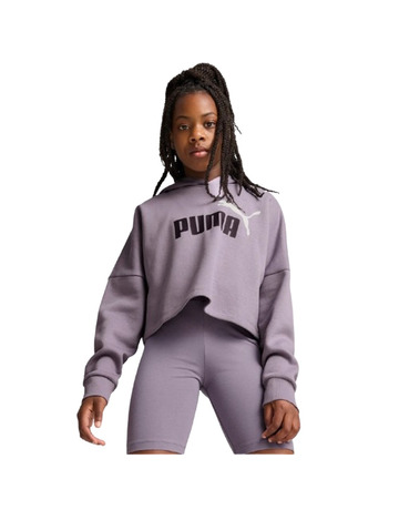 Puma Girls ESS Logo Cropped Hoodie G "Pale Plum"