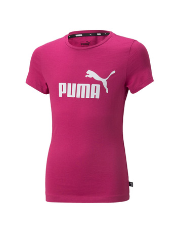 Puma Girls Essentials Logo Tee "Festival Fuchsia"