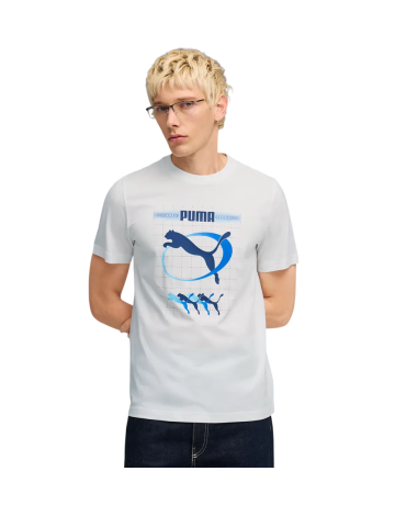Camiseta hombre Puma GRAPHIC Execution "White"