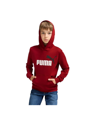 Puma Junior ESS+ 2 Col Big Logo Hoodie FL B "Intense Red"