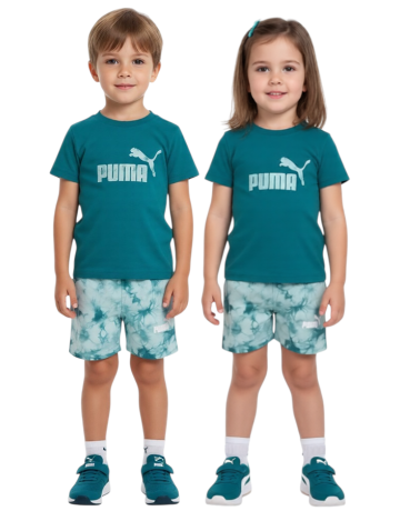 Conjunto Infantil Puma MINICATS ESS TIE-DYE  "Green"