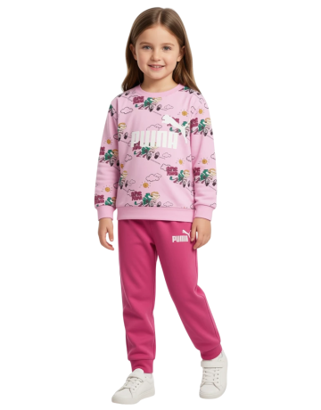 Chándal infantil Puma MINICATS SUPER PUMA AOP FL INF "Mauve Glow"