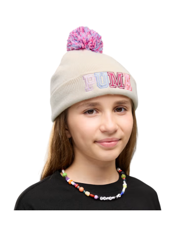Puma Gorro beanie de corona media Pom Pomr "Alpine Snow"