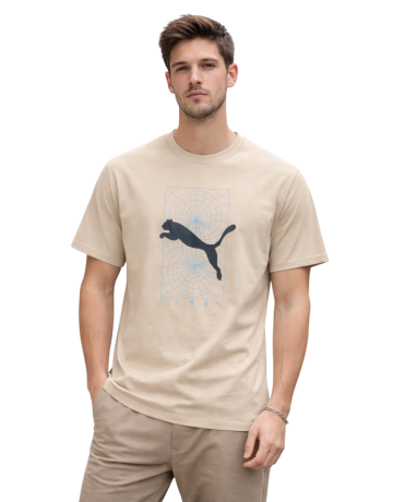 Camiseta hombre Puma PUMATECH Graphic  "Pebble Gray"
