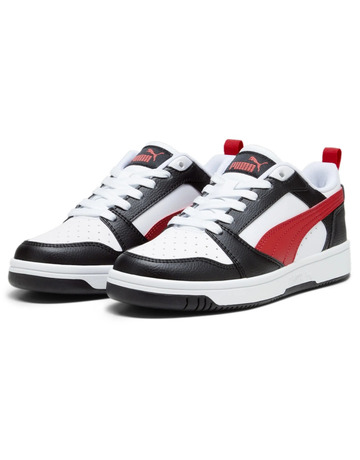 Puma Rebound V6 Lo Jr "White-For All Time Red-Black"