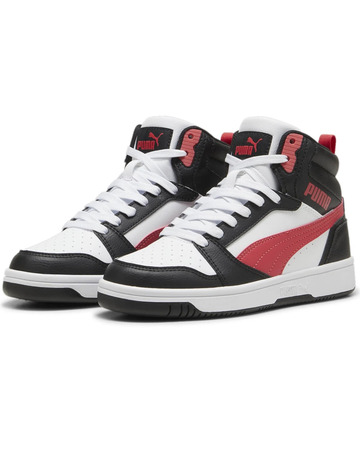 Puma Rebound V6 Mid Jr "Black-For All time Red"