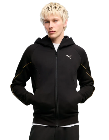 Sudadera con capucha PUMA SPORT Graphic Holiday Full-Zip " Black"