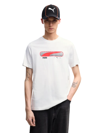 Camiseta PUMA SPORT Logo Play  "White"