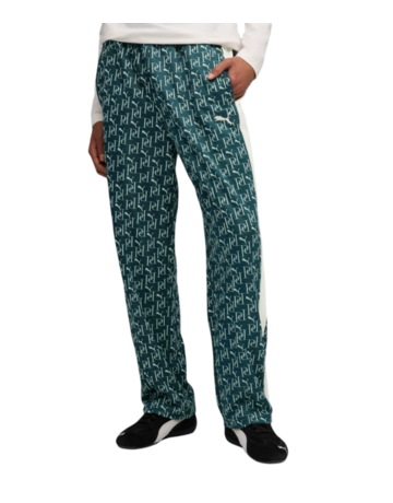 Puma T7 AOP Relaxed Track Pants PT "Green Terrain"